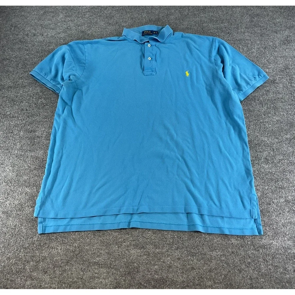 Polo Ralph Lauren Polo Shirt Men's 2XLT Tall Blue Classic Fit Big Tall Polo